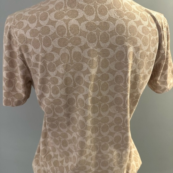 Coach Pink and Tan Short Sleeve Tees with Bold Love Design - Picture 5 of 7